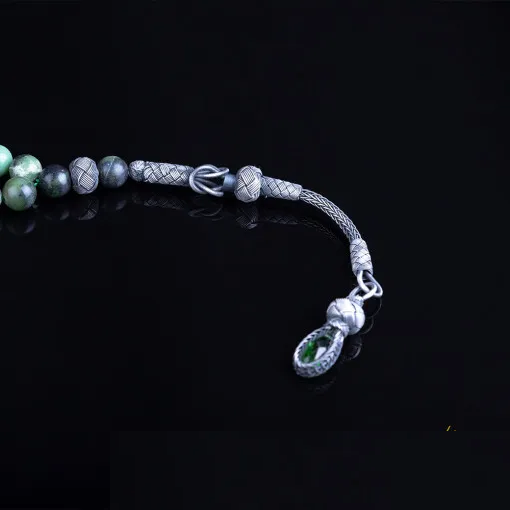 Green Jade Stone Kazaz Prayer Beads