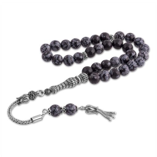 Obsidian Stone Black Prayer Beads