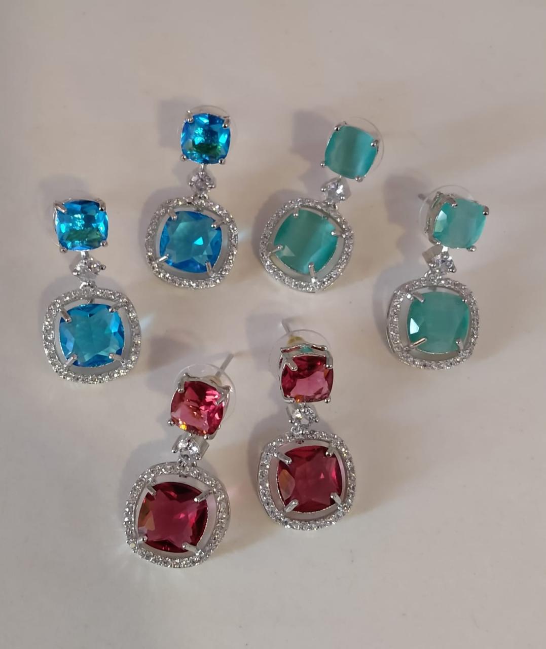 American Dimond Earrings