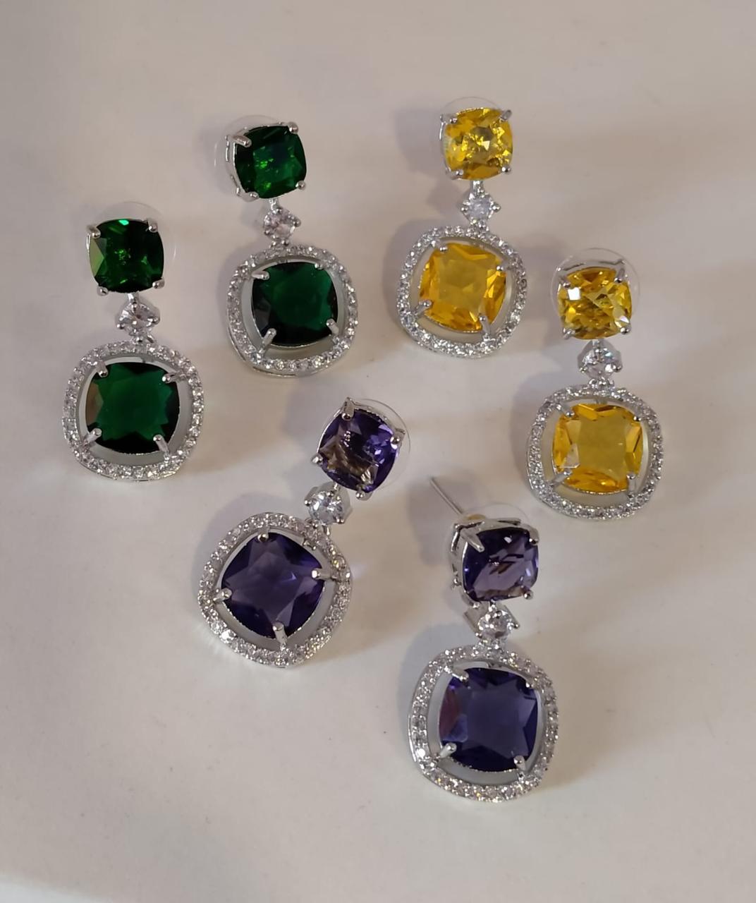 American Dimond Earrings