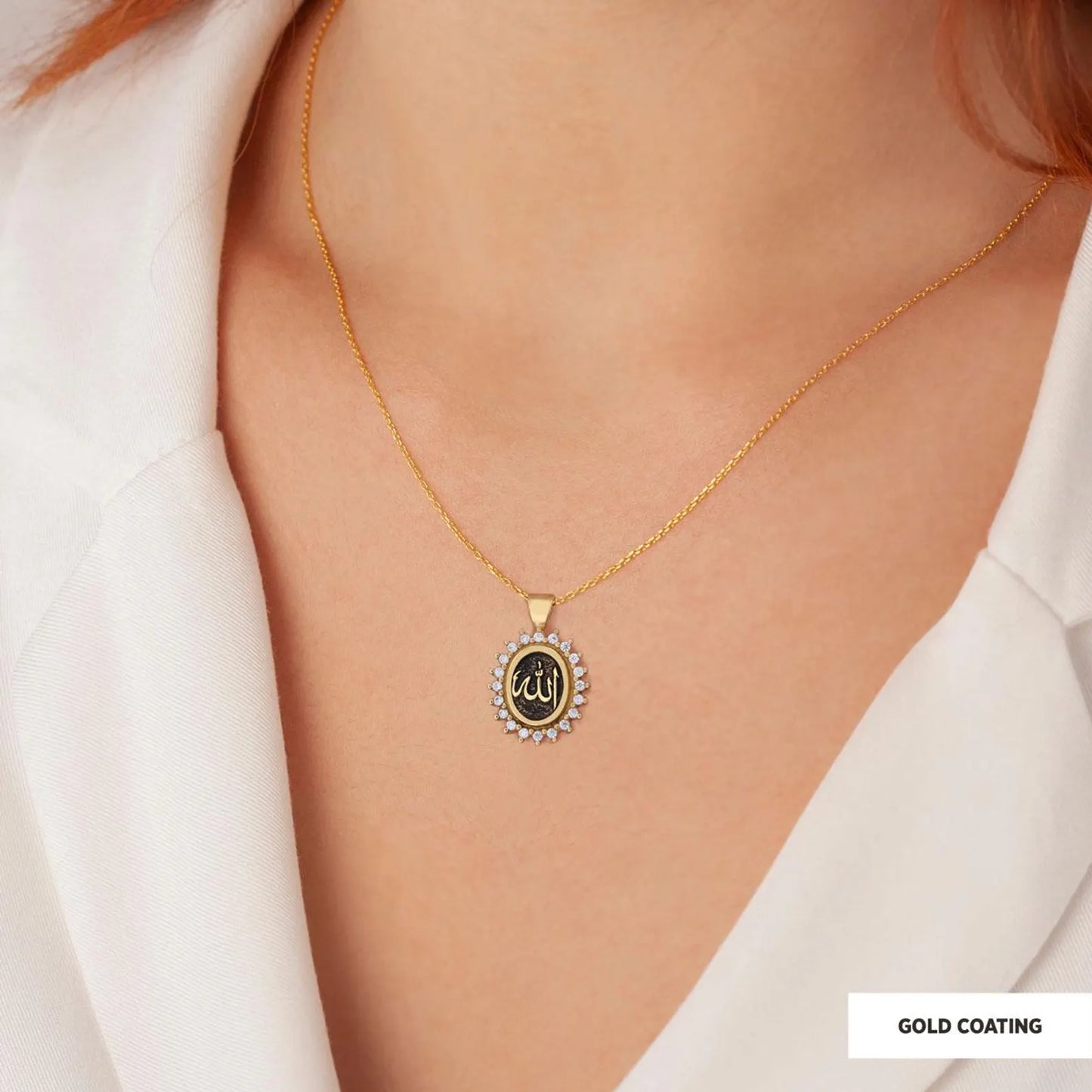 Allah Pendant, Allah Necklace, Premium Islamic Jewelry, Muslim Necklace, Arabic Necklace, Islamic Gift, Islamic Jewelry, Gift for Her