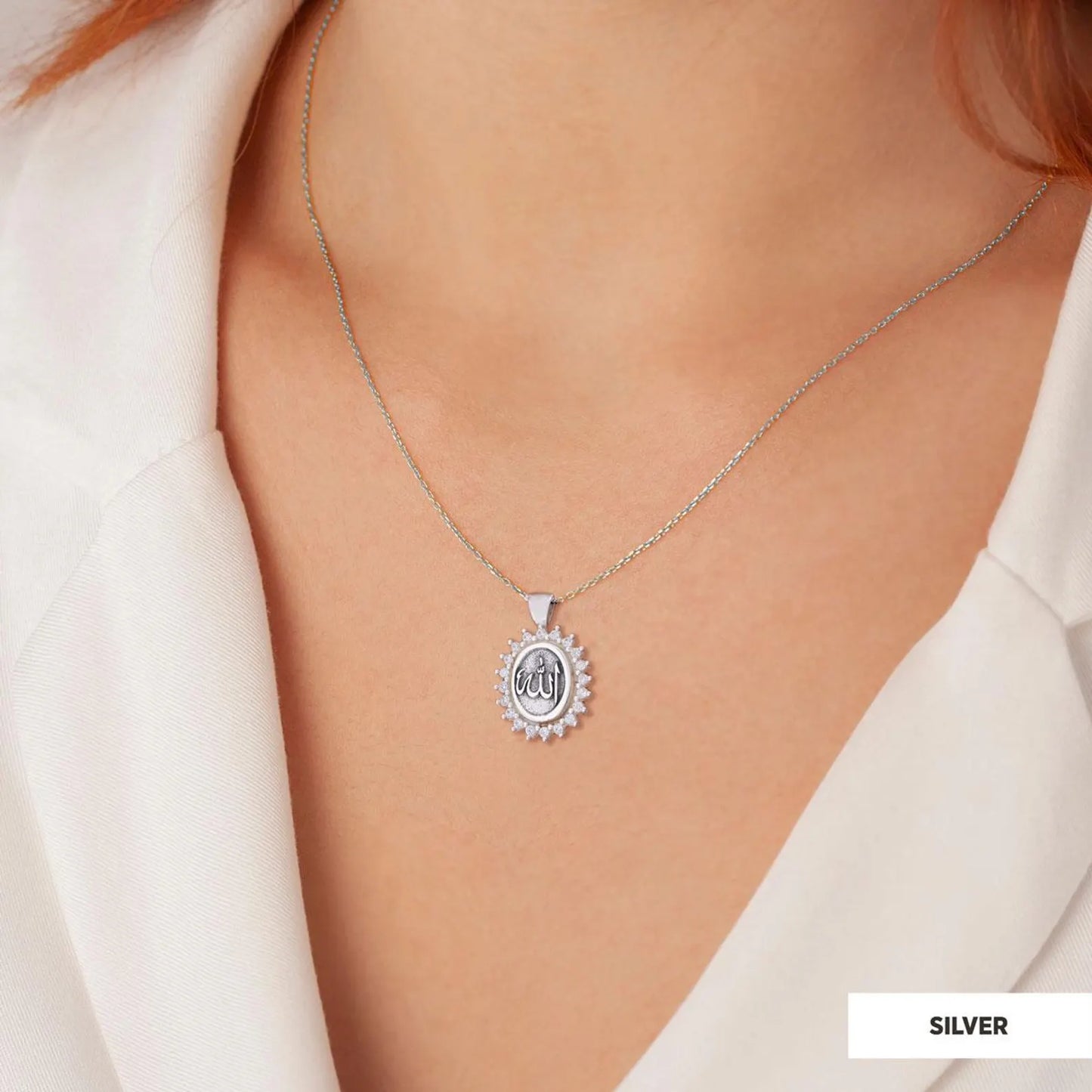 Allah Pendant, Allah Necklace, Premium Islamic Jewelry, Muslim Necklace, Arabic Necklace, Islamic Gift, Islamic Jewelry, Gift for Her