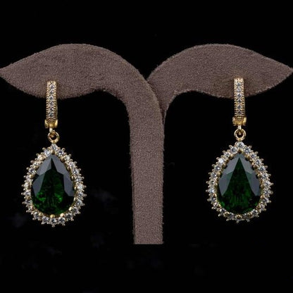 Hurrem Sultan Classic Emerald Earrings