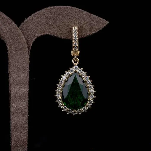 Hurrem Sultan Classic Emerald Earrings