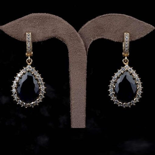 Hurrem Sultan Classic Sapphire Earrings