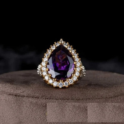 Hurrem Sultana Amethyst Silver Ring