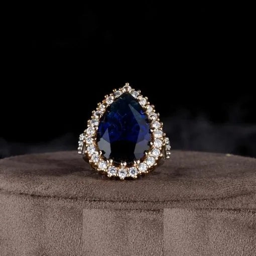 Hurrem Sultana Sapphire Silver Ring