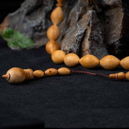 Antique Collection Brown Amber 33 Beads Tasbih Misbaha No4