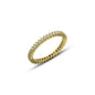 Gold Plated Zircon Single Line Eternity Ring