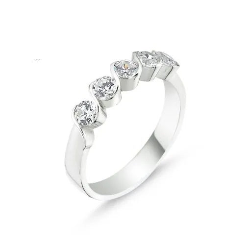 Zircon Five Stone Ring