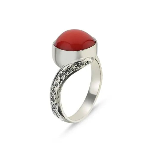 Coral Handmade Ring