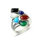 Marcasite & Mix Gemstone Ring