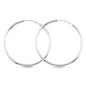 30mm Plain Hoop Silver Earrings