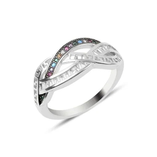 Baguette & Mix Zircon Ring