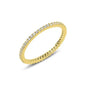 Single Line Zircon Thin Eternity Ring