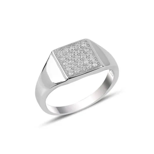 Zircon Silver Ring