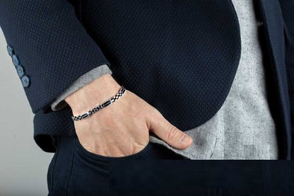 Modern Silver Chain Bracelet For Men No2