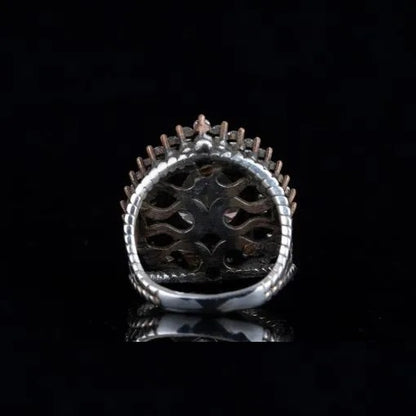 Mahidevran Sultan Pink Topaz Silver Ring