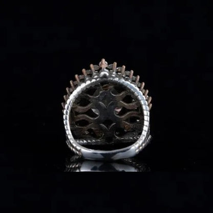 Mahidevran Sultan Garnet Silver Ring