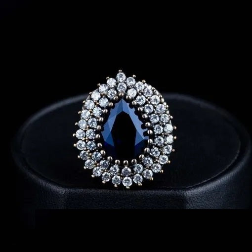 Mahidevran Sultan Sapphire Silver Ring