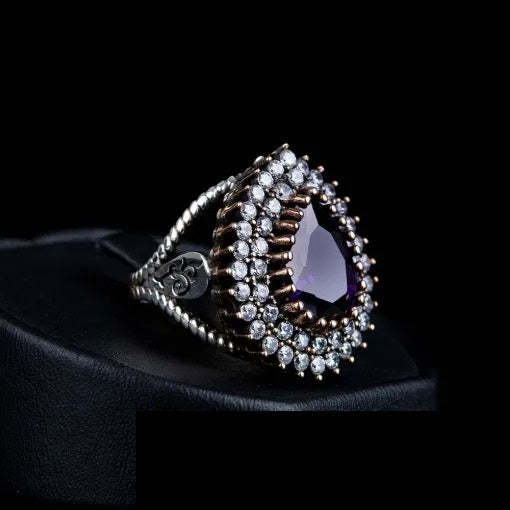 Mahidevran Sultan Amethyst Silver Ring