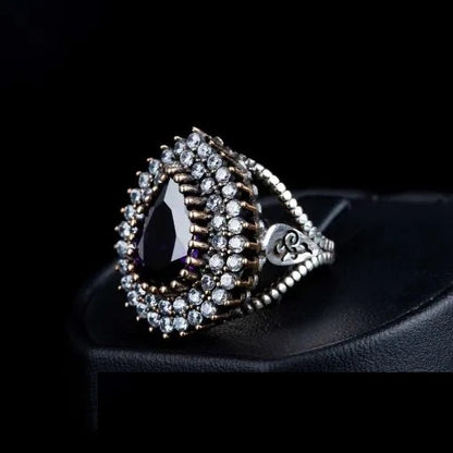 Mahidevran Sultan Amethyst Silver Ring