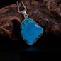 Asymmetric Raw Turquoise Feroza Pendant