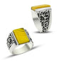 Charm Handmade Men Silver Ring 7009