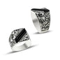 Charm Handmade Men Silver Ring 7012