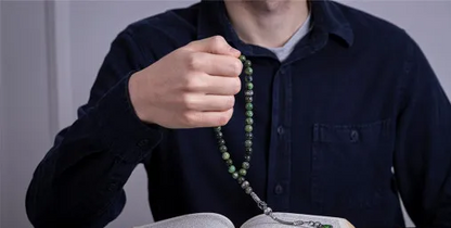 Green Jade Stone Kazaz Prayer Beads