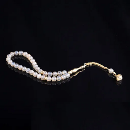 Citrine Stone Misbaha With Gold Imame