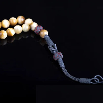 Silver Tiger’s Eye Tasbih With Kazaz Imame