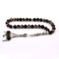 Chalcedony Stone Silver Prayer Beads