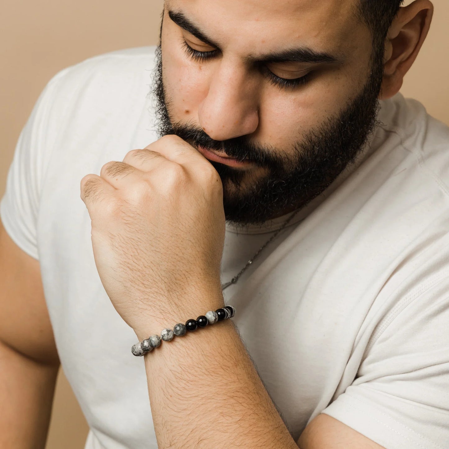 Storm  Stone Bead Bracelet