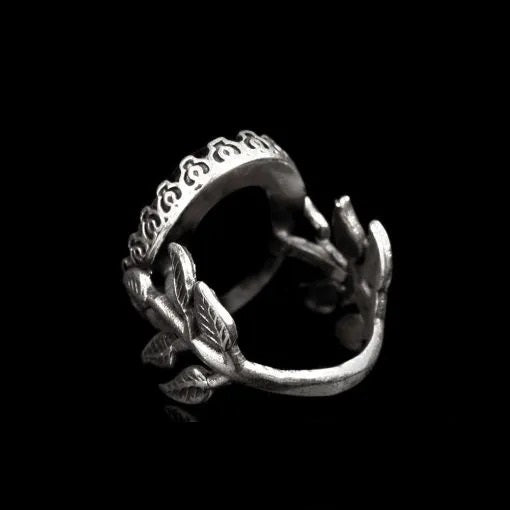 Black Aqeeq Hand Made Simple Women Ring