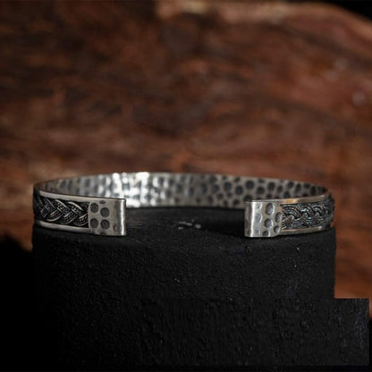 Modern Design Unisex Silver Cuff Bracelet