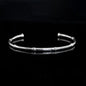 Simple Design Unisex Silver Cuff Bracelet