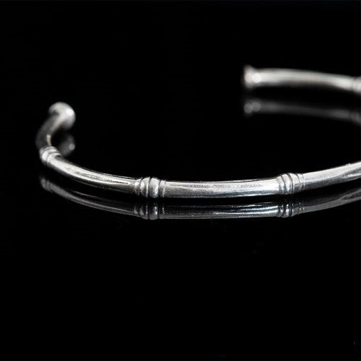 Simple Design Unisex Silver Cuff Bracelet