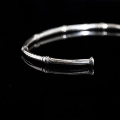 Simple Design Unisex Silver Cuff Bracelet