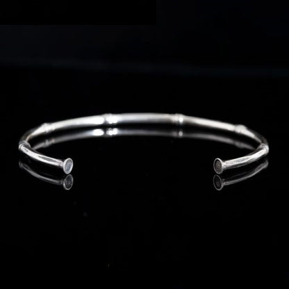 Simple Design Unisex Silver Cuff Bracelet