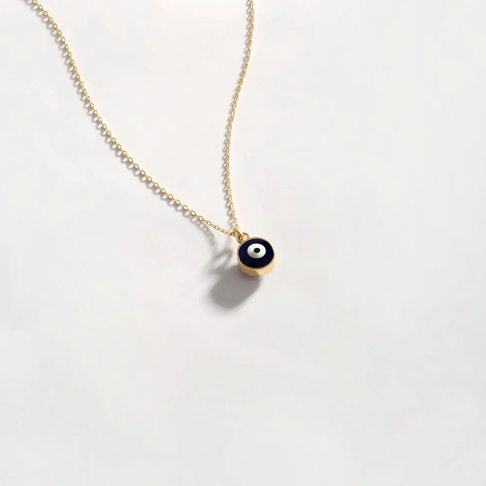 Minimal Evil Eye Necklace