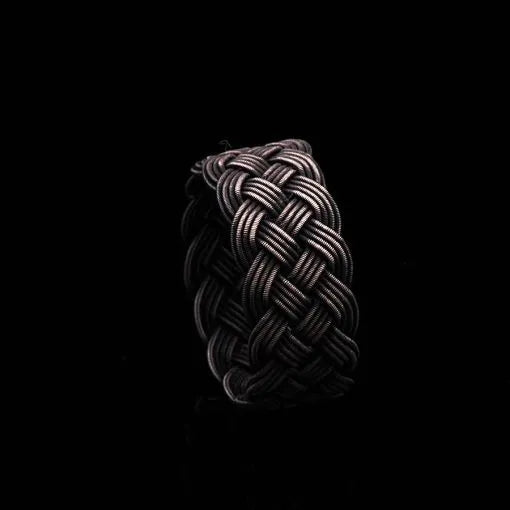 Handmade Kazaz Silver Knot Ring-3