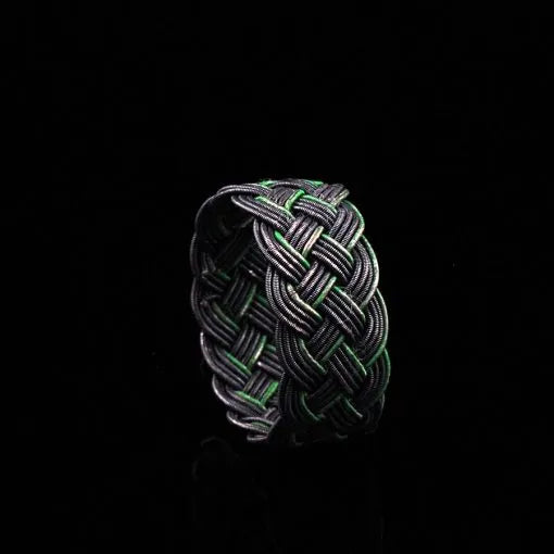 Handmade Kazaz Silver Knot Ring-4