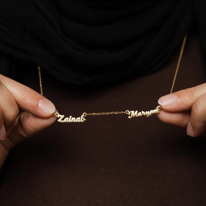 Custom Two-Name Necklace