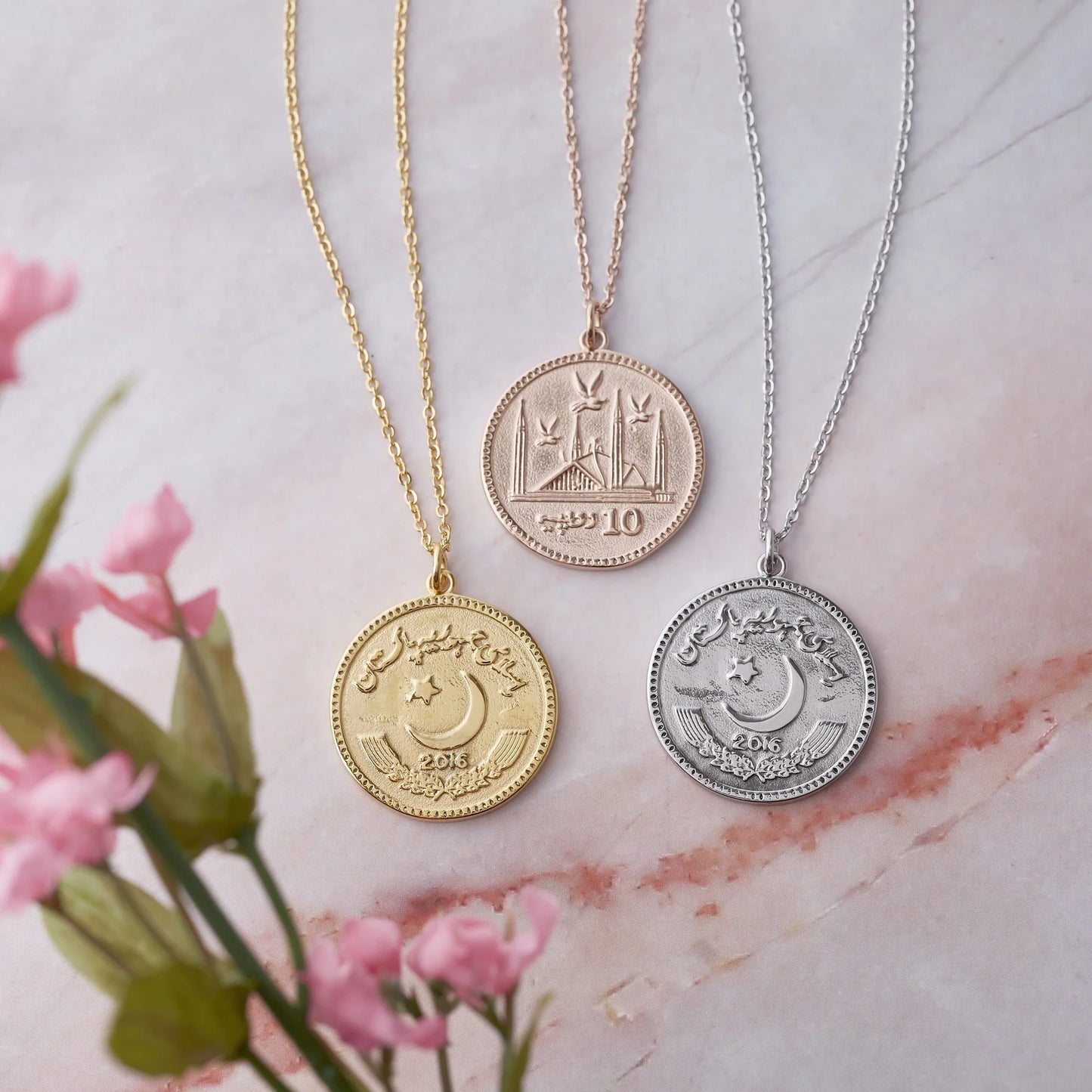 Country Coin Necklace  Women