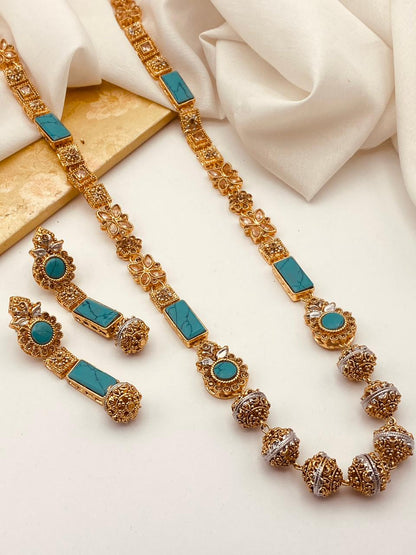 Trendy Bridal Egyptian Mala with Earring