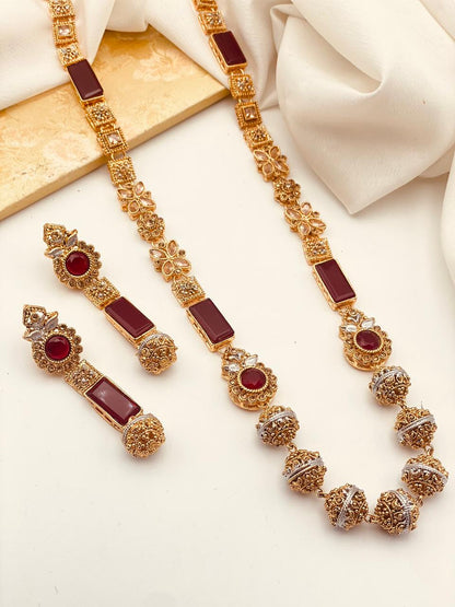 Trendy Bridal Egyptian Mala with Earring