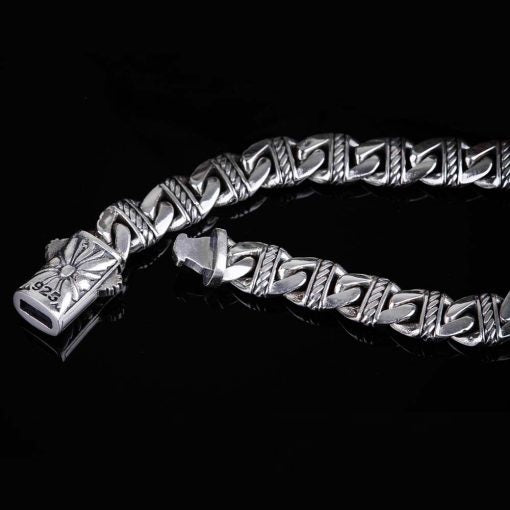 Special Design Silver Chain Bracelet For Men No5