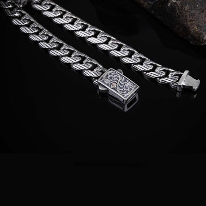 Special Design Silver Chain Bracelet For Men No8