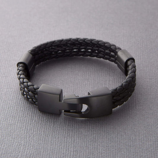 Triple Leather Bracelet  Men